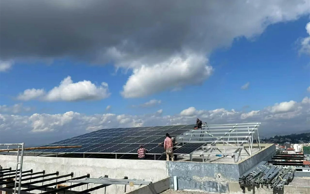 缅甸300kw光伏屋顶项目